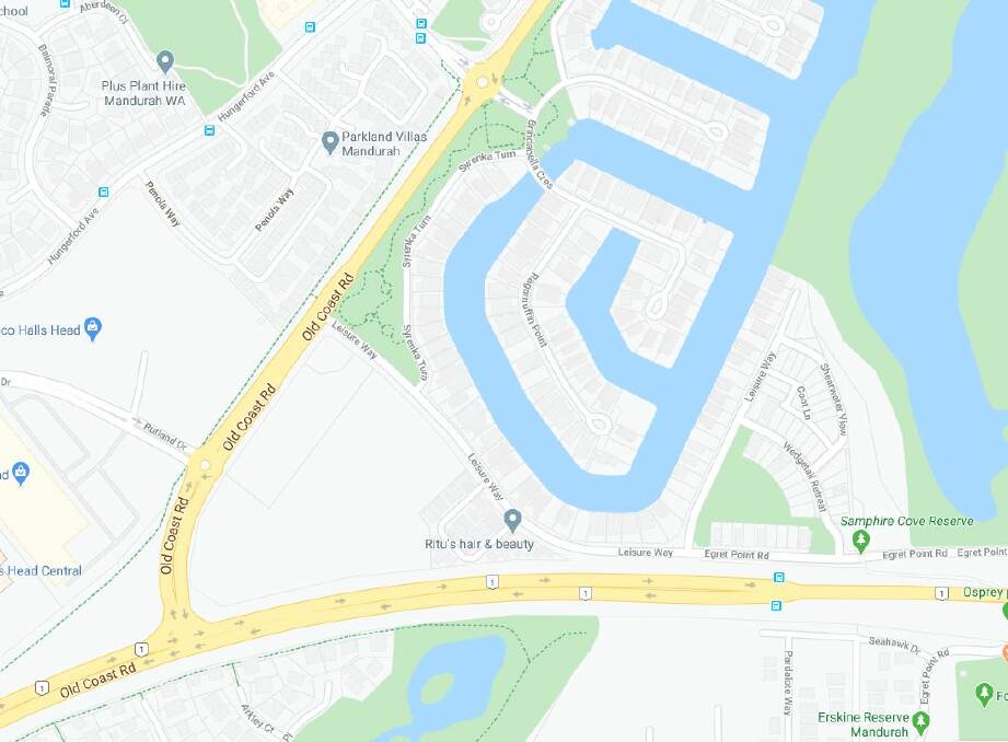 The development is on the corner of Old Coast Road and Leisure Way. Photo: Google Maps.