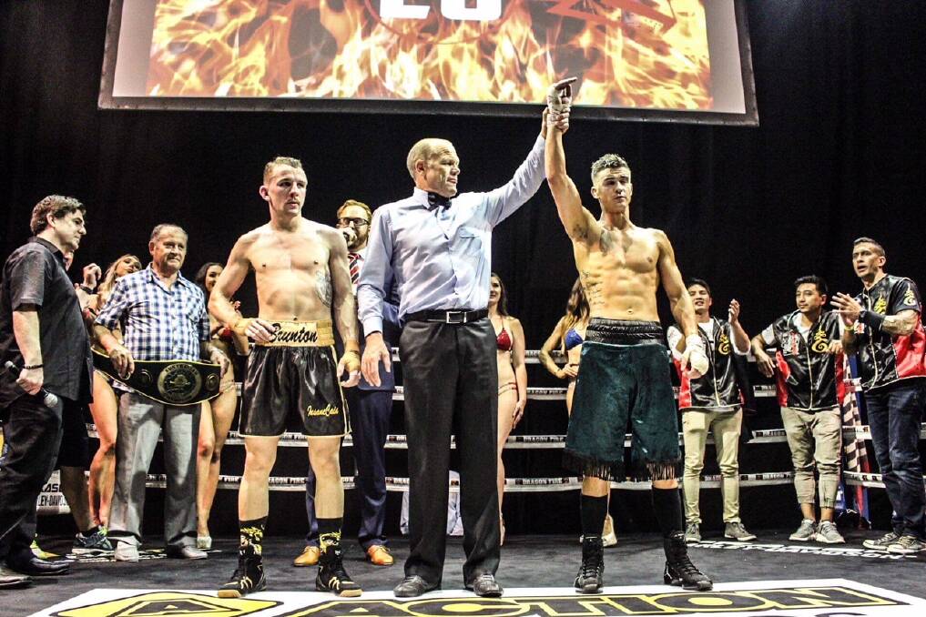 England said he was "overwhelmed" and "star struck" to take home the title of 2018 Australian featherweight champion. Photo: Supplied.