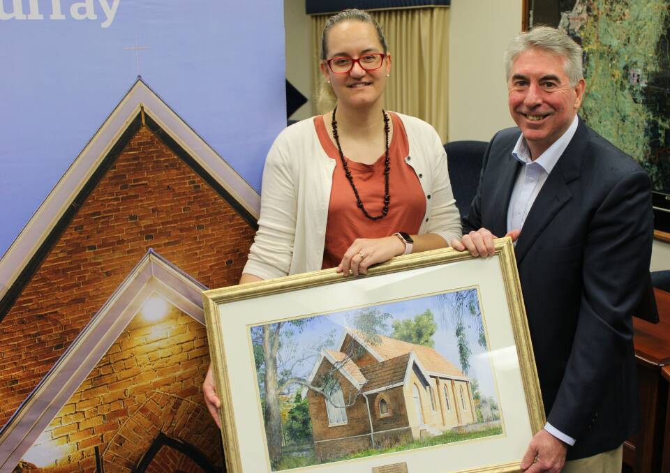 Senior planning officer Susan Cowling with Shire of Murray president David Bolt celebrating the recent announcement. Photo: Supplied.