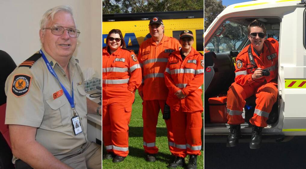 Recognition: The Mandurah SES unit have finalists in each of the categories at the upcoming 2019 SES Awards. Photos: Supplied.