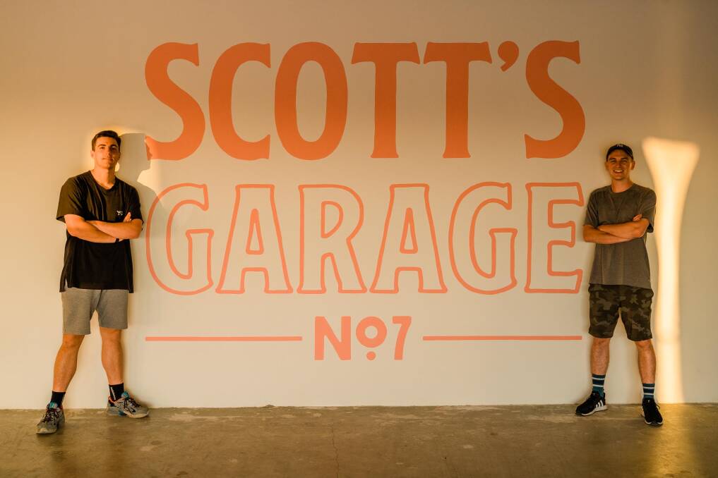 Nic and his Lost x Found Community business partner, Ollie Bazzani, opened the pop-up space, Scott's Garage, this summer. Photo: Supplied.