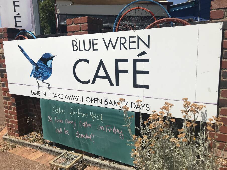 Tasty treat: We enjoyed lunch at Dwellingup's Blue Wren Cafe to refuel after our hike. Photo: Kaylee Meerton.