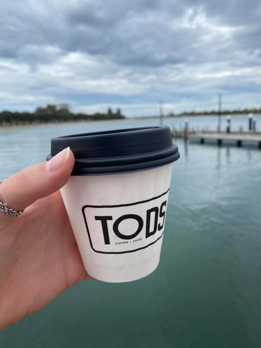 I couldn't start the morning without treating myself to a chai latte from TODS. Photo: Kaylee Meerton.
