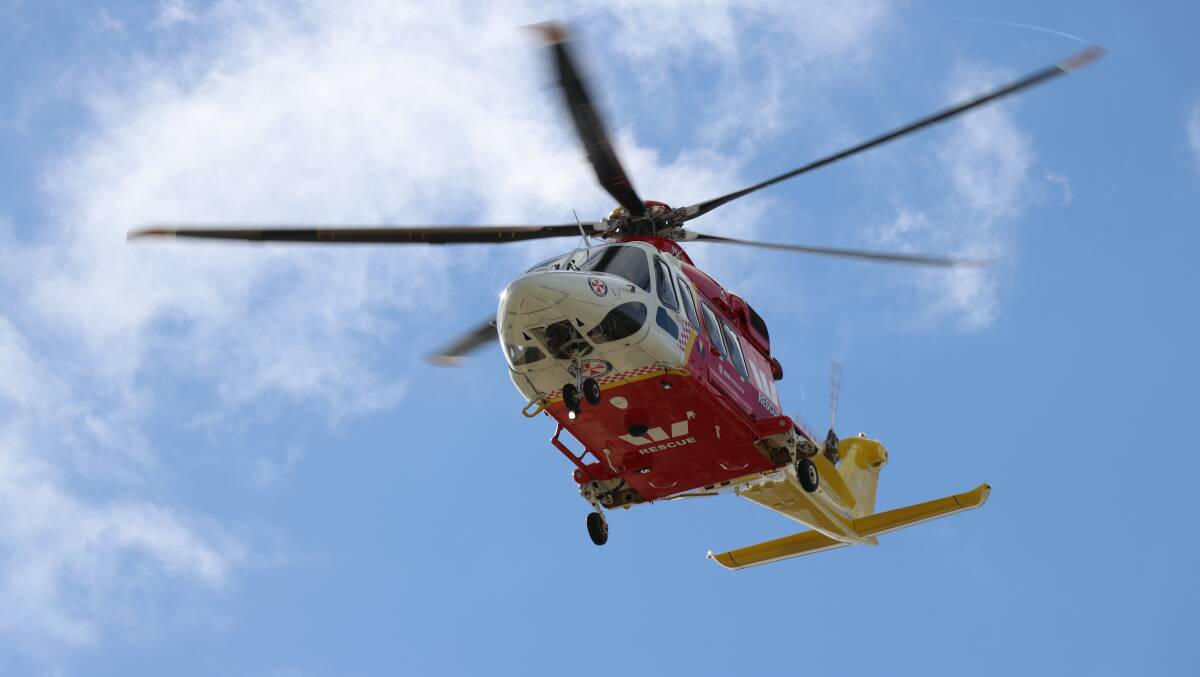 A critical care team from the Westpac Rescue Helicopter met ambulance crews at Port Macquarie Base Hospital.