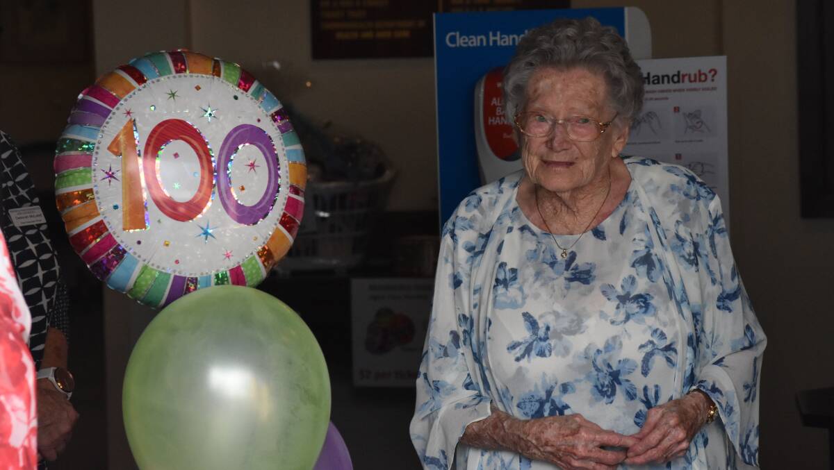 May Elverd turned 100 years young on Thursday. Photo: Justin Rake.