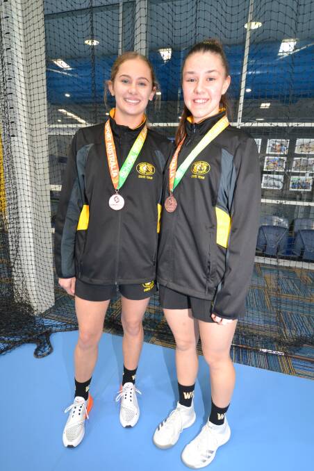 Ellie Adams and Shona Howie helped WA claim bronze medals. Photo: Justin Rake.   