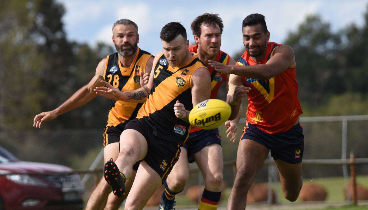 The only two sides remaining without a loss, Pinjarra and Baldivis, will clash at Baldivis Oval this weekend. Photo: Justin Rake.