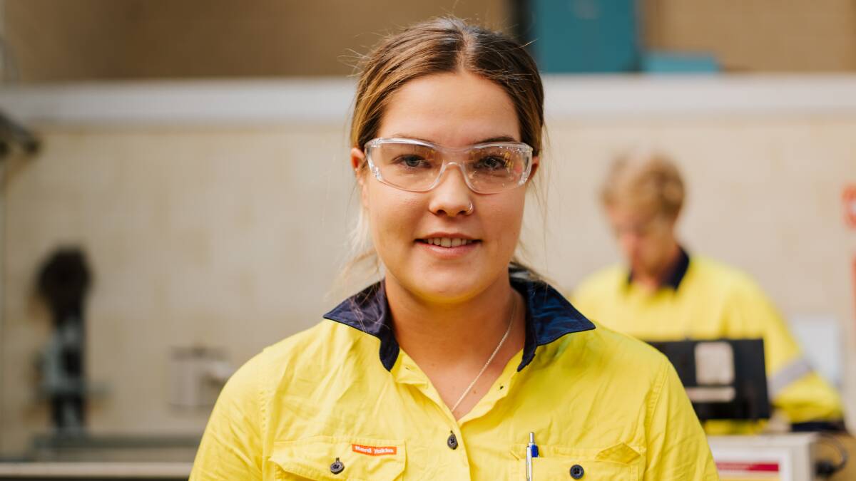 Megan Hazelden is one of the many apprentices who found their place at Alcoa through the mining company's apprenticeship recruitment program. Photo: Supplied.