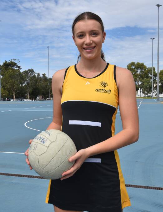 Ella Sigley will help WA take on the rest of the country at the 2020 National Netball Championships in Hobart this April. Photo: Justin Rake. 