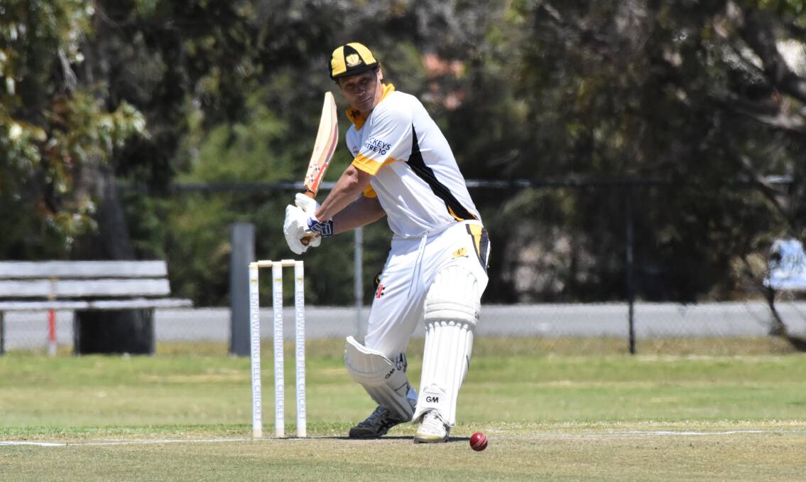 GUNS BLAZING: Pinjarra's batting order tallied a staggering 4/409 in a huge win over Shoalwater Bay on Saturday afternoon. Photo: Justin Rake/File image.