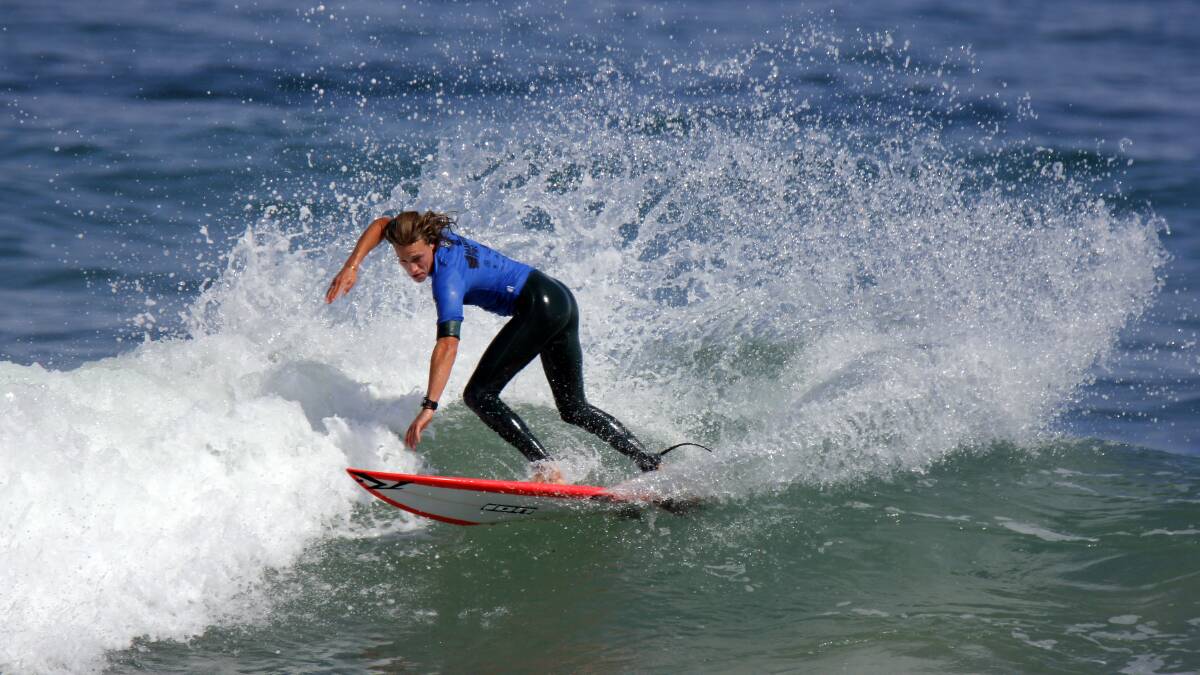 Liam Mortensen in action. Photo: Surfing WA/Majeks.
