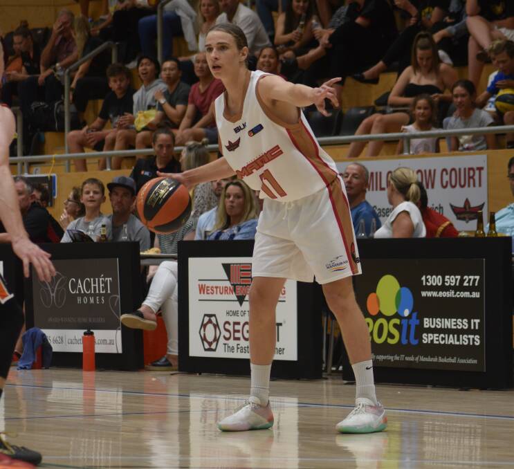 ON THE UP: Mandurah Magic young star Riley Parker continued to show his progression with 11 points and seven assists in a win over East Perth. Photo: Justin Rake.