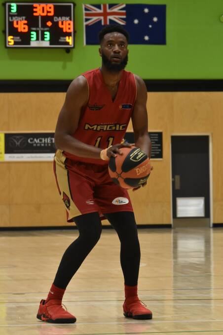 Along with 39 points against Kalamunda, Shabazz also scored 26 points and four rebounds against Lakeside the night before. Photo: Justin Rake.  