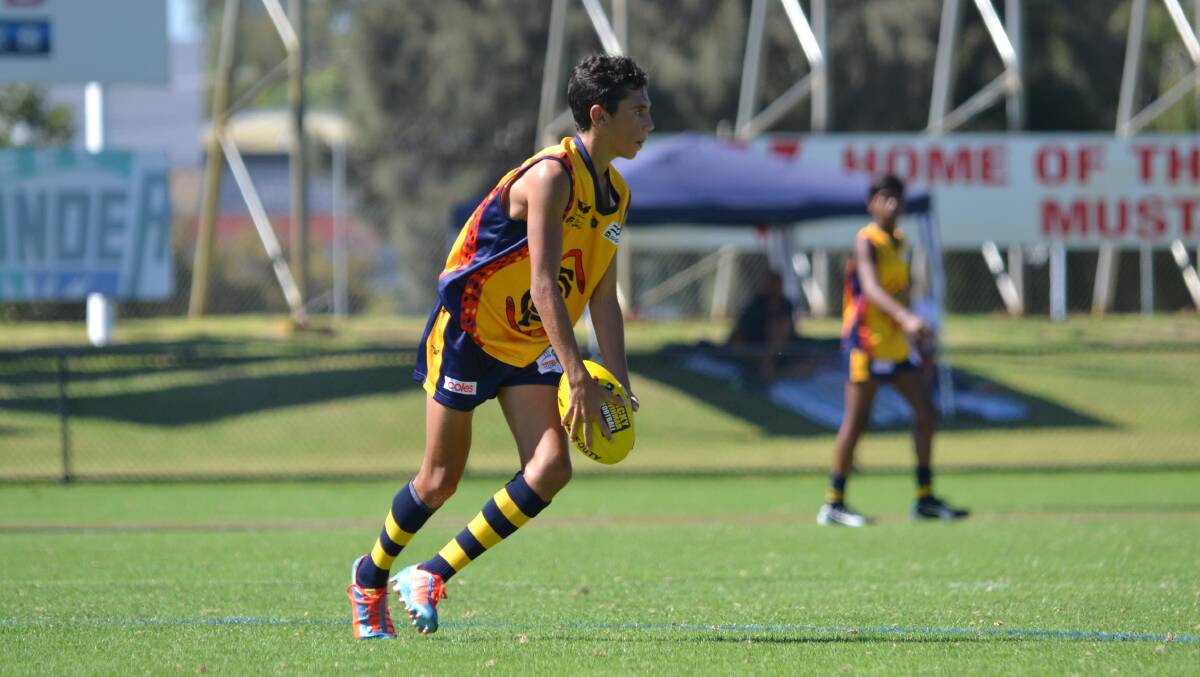 Last year's Nicky Winmar Carnival saw the young footballers battling some harsh heat. Photo: Justin Rake.