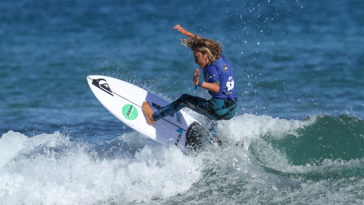 Macklin Flynn will be the youngest to compete in the Mandurah Pro. Photo: Surfing WA/Woolacott.