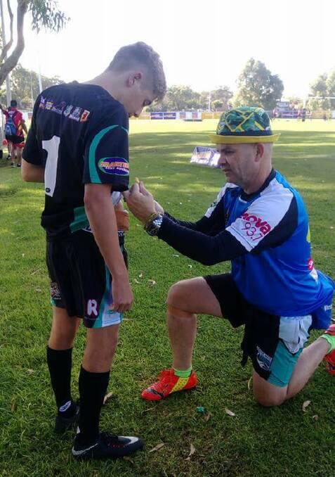 The Mandurah Storm and Pirates rugby clubs will be fundraising to help player Liam McLenaghan through his battle with leukaemia this Saturday. Photo: Supplied.    