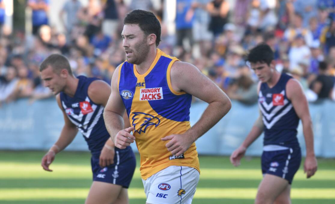 TOP LEVEL FOOTY: The West Coast Eagles and Fremantle Dockers will meet in an AFL pre-season clash in front of thousands at Mandurah's David Grays Area in March. Photo: Justin Rake.
