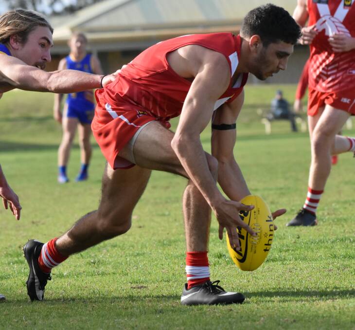 Matthew Bennell is one of many Mustangs who could poll votes in the Ross Elliott Medal count. Photo: Justin Rake.