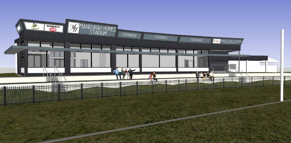 The proposed Mandurah Mustangs facilities. Photo: Supplied.