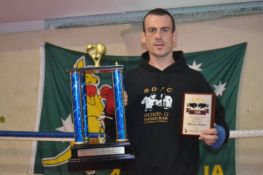 Danny Heyes has collected several awards over his 100-fight career. Photo: Justin Rake.