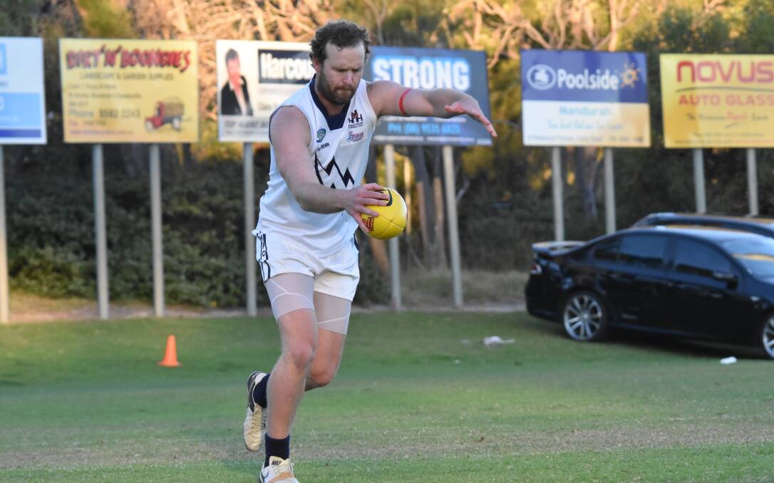 Player/coach Adam Boone is taking plenty of positives from his side's loss to Rockingham. Photo: Justin Rake.