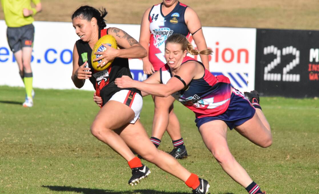 The Thundebirds picked up three big wins over Perth. Photo: Caitlyn Rintoul.