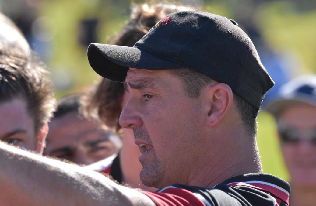 Rockingham coach Scott Franklin said promoting mental health is a "responsibility" for local footy clubs. Photo: Justin Rake. 
