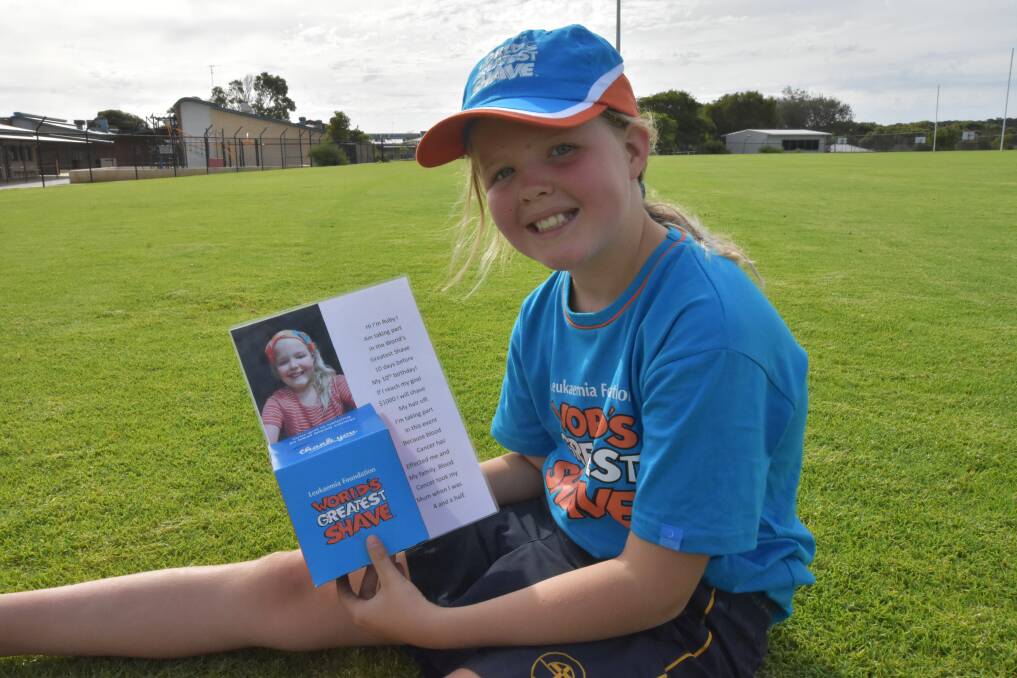 DUE FOR A TRIM: Herron nine-year-old Ruby Jones will take part in the World's Greatest Shave to honour the memory of her late mother, Penni. Photo: Justin Rake.