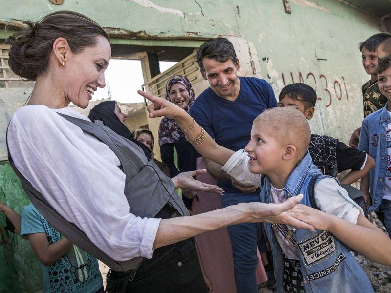 UNHCR Special Envoy Angelina Jolie has visited Mosul in Iraq which has been largely destroyed.