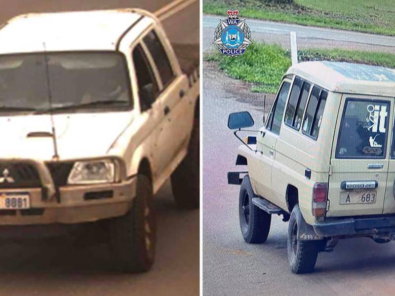 Police have released images of two cars the missing people are travelling in. (HANDOUT/WESTERN AUSTRALIA POLICE)