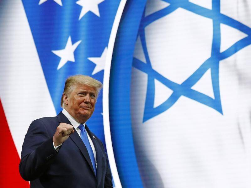 President Donald Trump says that Israel has never had a better friend in the White House than him.