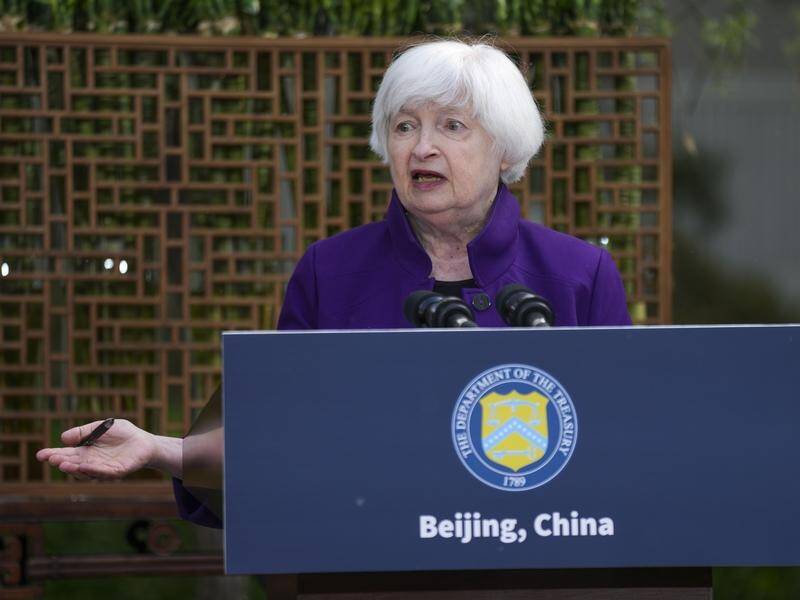 US Treasury Secretary Janet Yellen has wrapped up four days of talks with Chinese officials. (AP PHOTO)