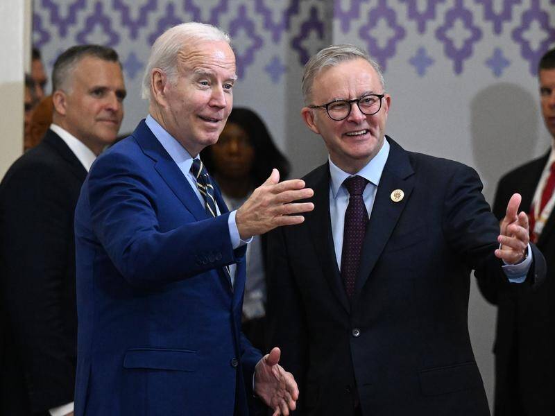 Anthony Albanese will join US President Joe Biden and UK Prime Minister Rishi Sunak in San Diego. (Mick Tsikas/AAP PHOTOS)