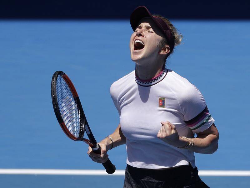 Elina Svitolina has reached the final eight at the Australian Open for the second year in a row.