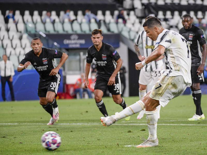 Cristiano Ronaldo scored twice but Juventus still crashed out to Lyon in the Champions League.