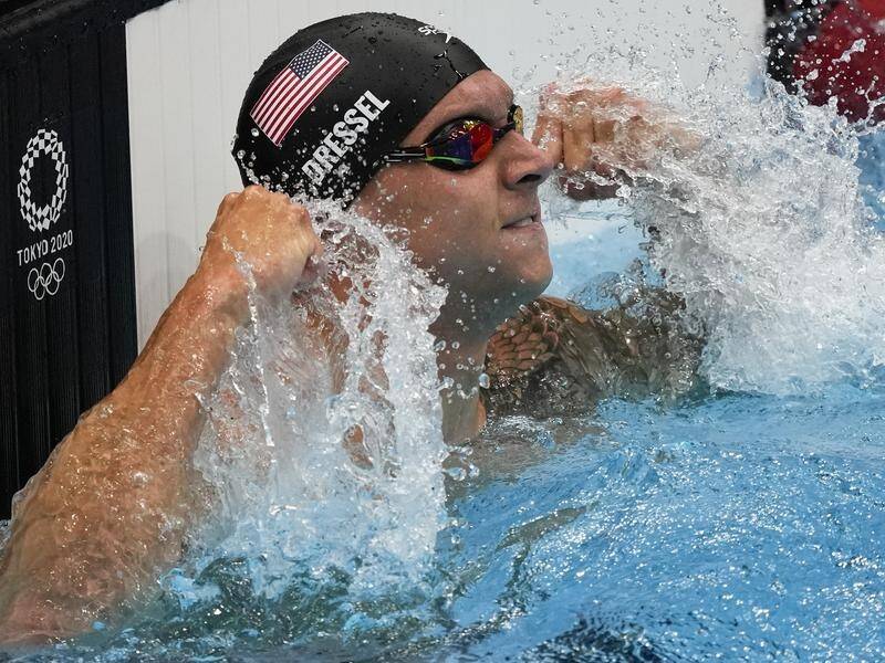 American Caeleb Dressel has finished with five gold medals at the Tokyo Olympics pool.