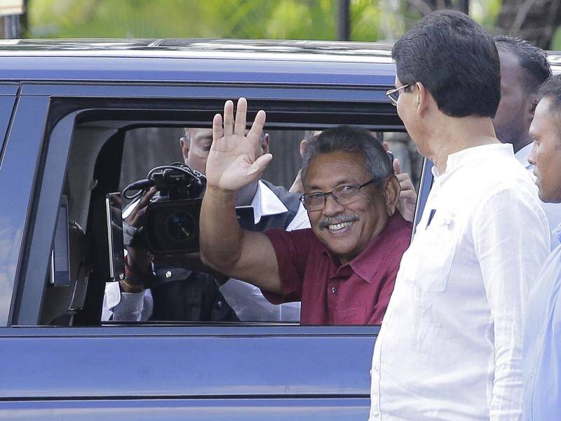 Sri Lanka's Gotabaya Rajapaksa has been sworn in as president.