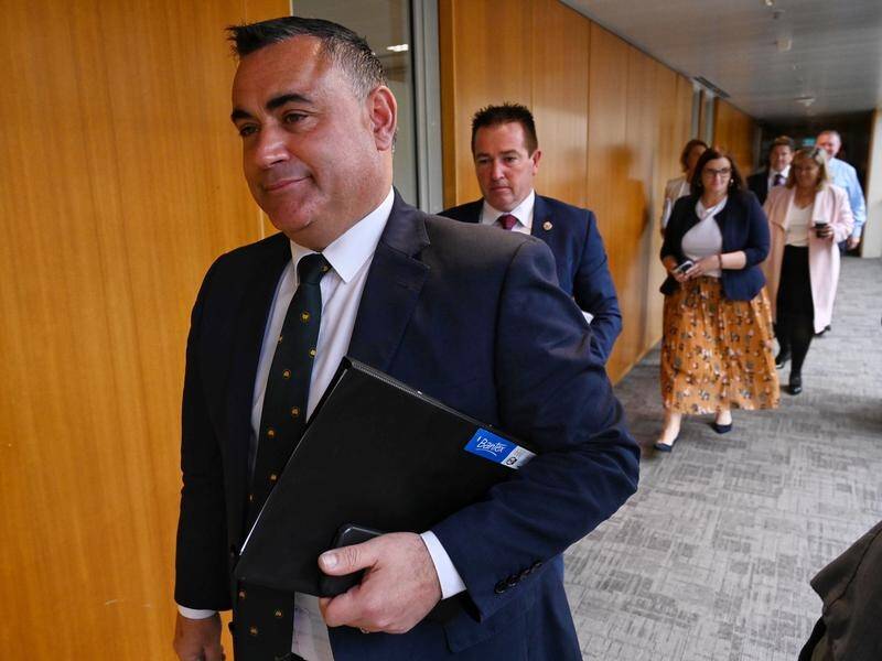 Nationals Leader John Barilaro has attended a joint party room meeting with Liberal colleagues.
