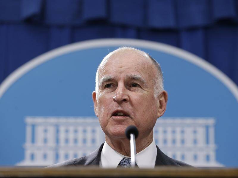Governor Jerry Brown 's attitude to climate change is at odds with the Trump administration.