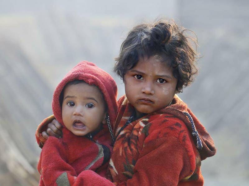 More than 30 Rohingya refugee children are stuck on the border between Bangladesh and India.