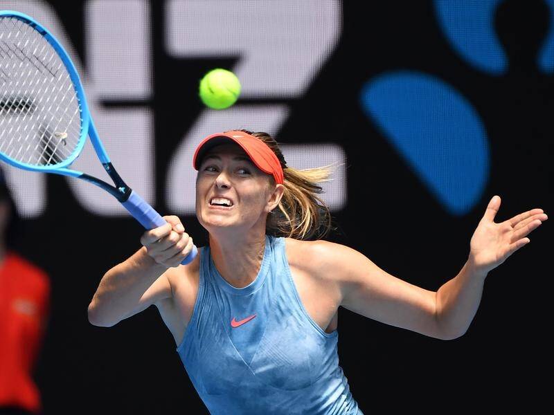Maria Sharapova fell victim to home hope Ashleigh Barty at the Australian Open.