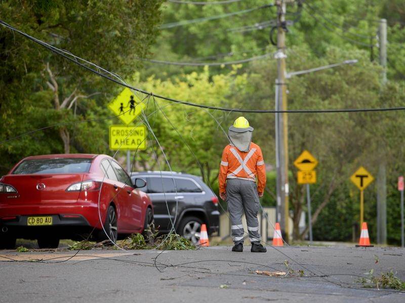 There are questions over compensation for Ausgrid customers hit by outages after the monster storm.