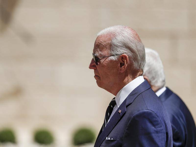 Joe Biden has promised an extra $US100 million for Palestinian hospitals but no new peace plan.