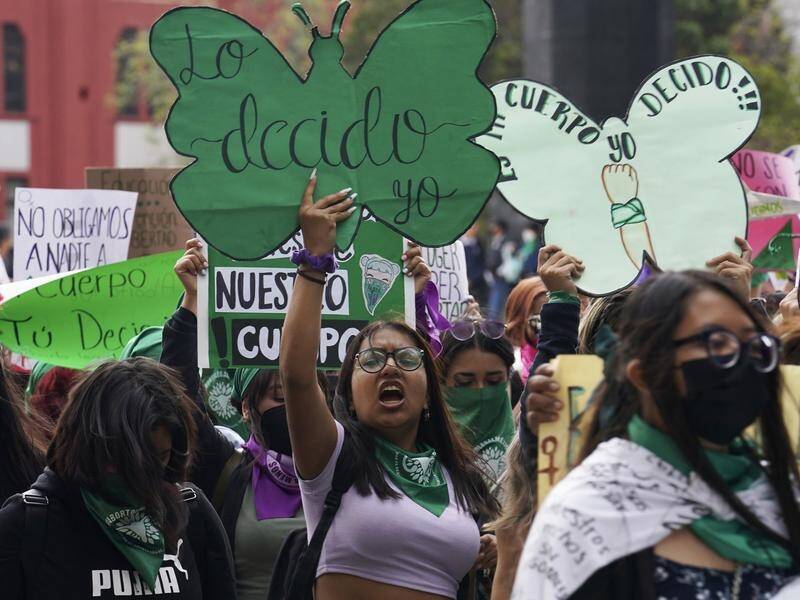 Abortion rights activists in Mexico are celebrating after the country decriminalised the procedure. (AP PHOTO)