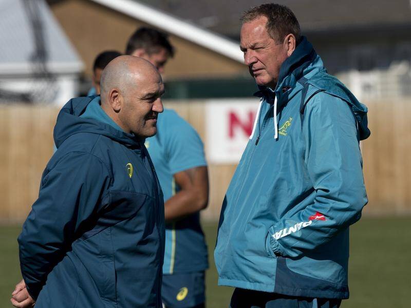 Mick Byrne (r) is to coach the Queensland-based Fiji Drua in Super Rugby Pacific.