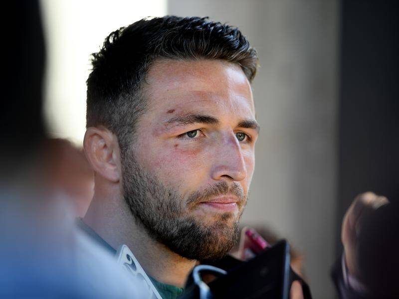 Rabbitohs star Sam Burgess is considering legal action after being embroiled in a sexting scandal.