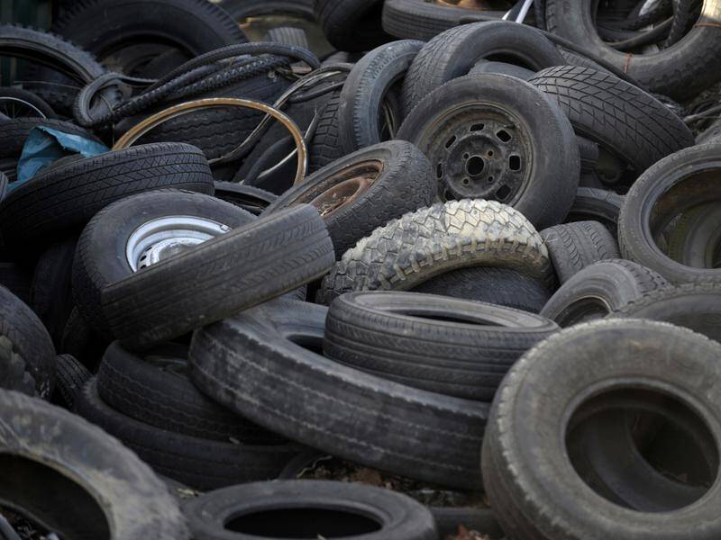 Tyres made up six per cent of hazardous waste in the latest figures from the ABS.
