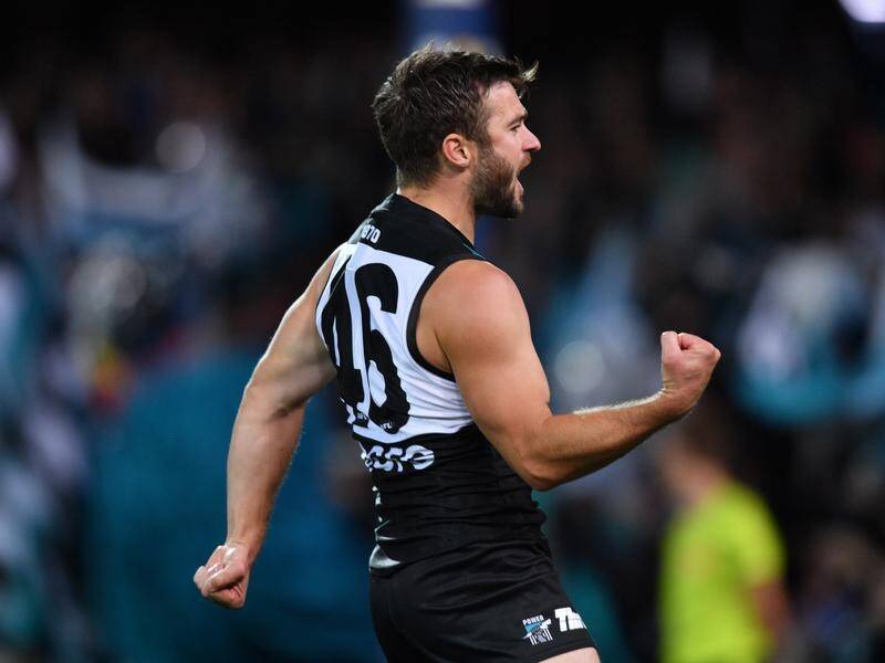 Port Adelaide have scored a 16-point AFL win over North Melbourne, with Sam Gray kicking four goals.