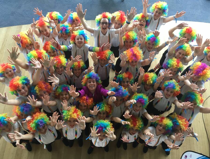 RAISE THE ROOF: Halls Head Primary School students will have the chance to join the Performing Arts extension program in 2019. Photo: Marg Pantall 