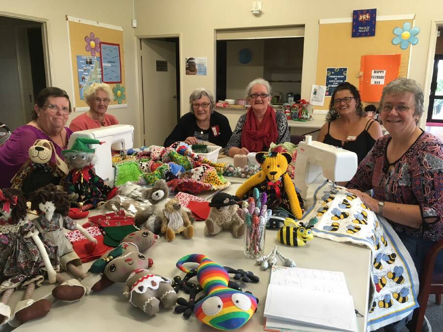 SPINNING A YARN: Di Pisani, Hazel Cole, Vera Craigie, Joy Stallard, Daphne Smith and Kaye Gambling are all members of the new and exciting Mandurah-based craft group 'Create'. Photo: Supplied.